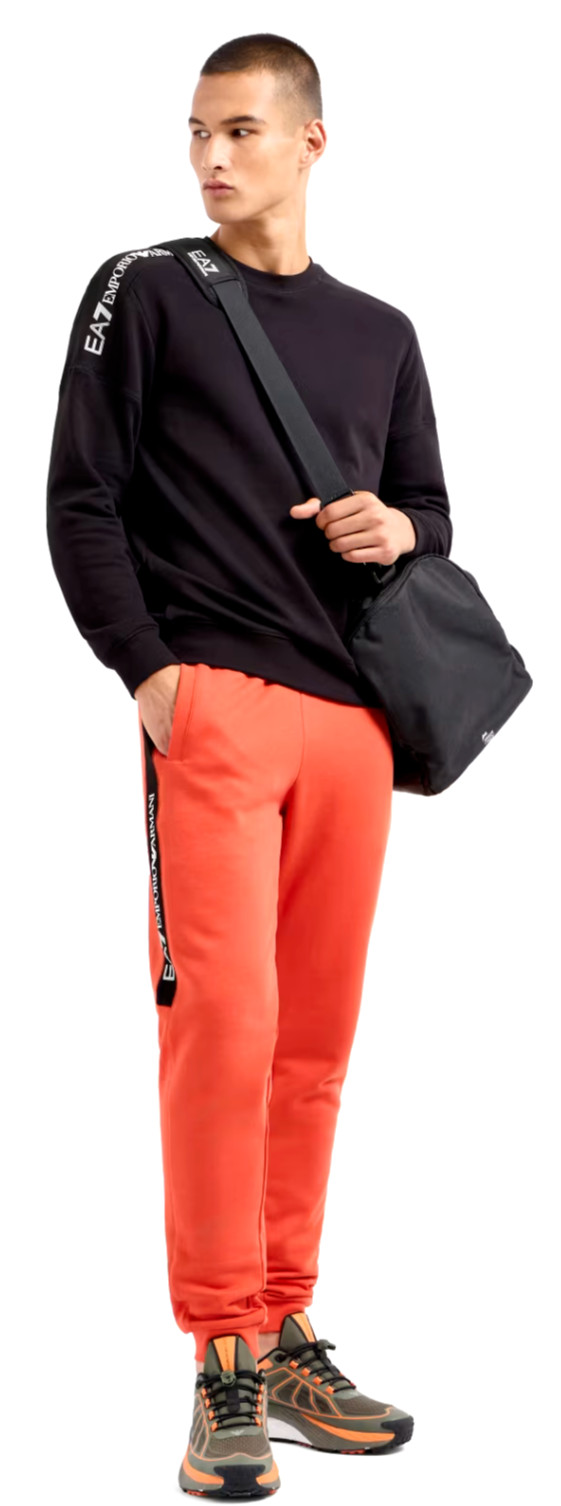 ТОЛСТОВКА EMPORIO ARMANI EA7 6DPM11 PJOGZ FELPA UOMO НА МОЛНИИ COTONE 1200 NERO 15790₽