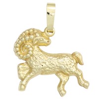 Sternzeichen AnhäNger Widder 333 Gold Gelbgold EinhäNger Halsschmuck, Damen