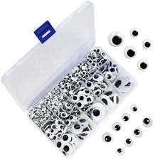 1221 Pieces Wiggle Googly Eyes Self Adhesive Wiggle Eyes (Assorted Sizes) Craft