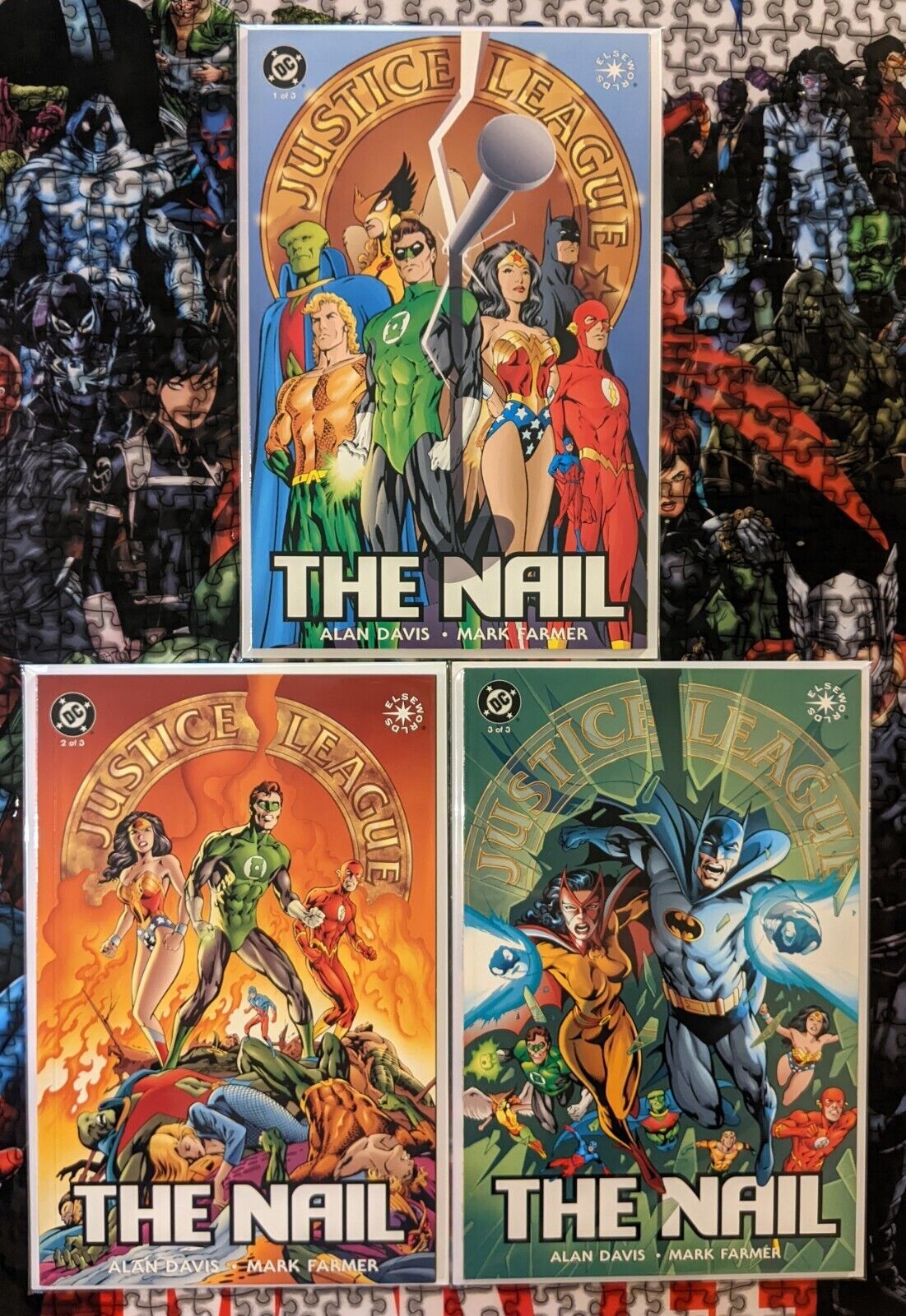 JUSTICE LEAGUE OF AMERICA THE NAIL #1 #2 #3 COMPLETE 1998 DC COMICS (11M4)