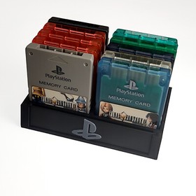 Sony PlayStation 1 PSone Memory Card Display Tray Storage Accessory PS1 Gamer