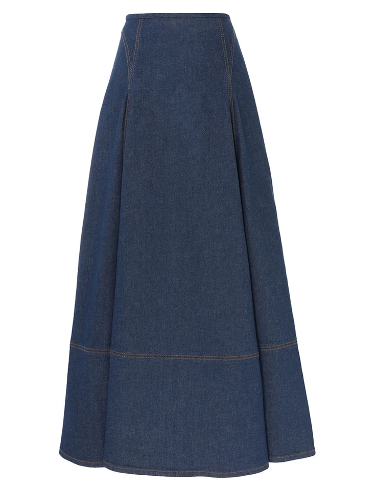 Falda acampanada de mezclilla Zimmermann Matchmaker AU 3 US L Foto 2 de 4