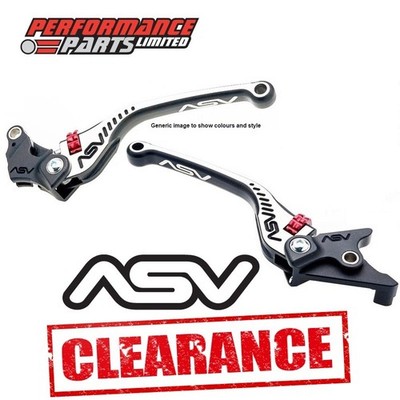 Honda VT750 Shadow 1998 - 2025 ASV C5 Brake & Clutch Levers - Long Black Silver