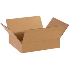 BOX USA Shipping Boxes Flat 14"L x 11"W x 3"H 25-Pack - Corrugated Cardboard Box