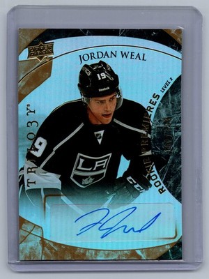 2015-16 SPx #215 Jordan Weal Los Angeles Kings /399 Level 2 Rookie Auto