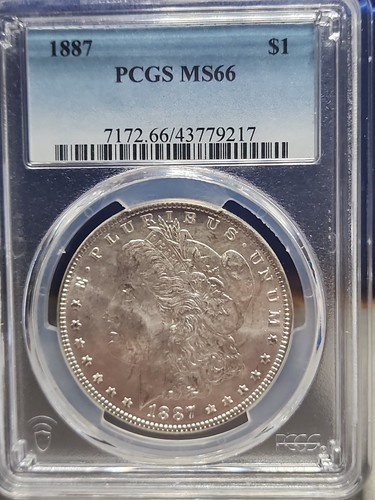 1887 Pcgs Ms66 Morgan