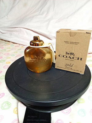 Coach Gold Parfum Spray 3 fl oz Tester Vanilla Almond AFR42P237