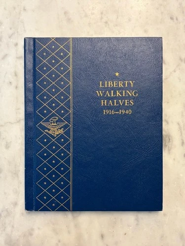 Walking Liberty Half Dollar Archival Whitman Album 1916 - 1940 #9423