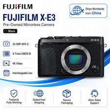 Fujifilm Fuji X-E3 24.3MP Mirrorless Digital Camera Body Black 3 in Black