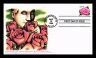 US COVER PINK ROSE FIRST DAY ISSUE GG CACHET
