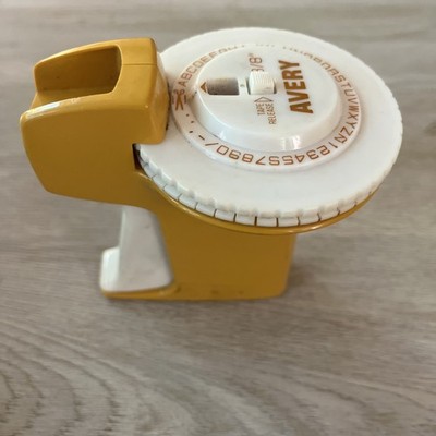 Vintage AVERY 1970's Label Maker 2 Rolls  Label Tape Doesn't Work
