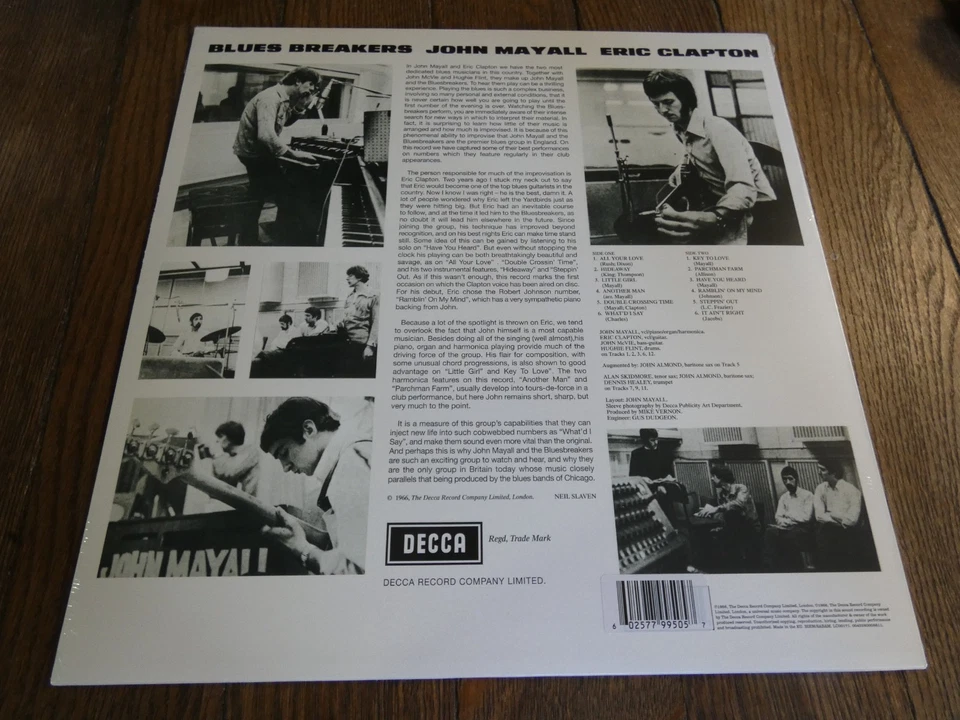 JOHN MAYALL WITH ERIC CLAPTON - BLUE BREAKERS - GREEN 2019 ISSUE - MINT / SEALED - Image 2 of 4