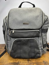 Baby BREZZA Ultimate Changing Station Diaper Bag Backpack Blk Gray