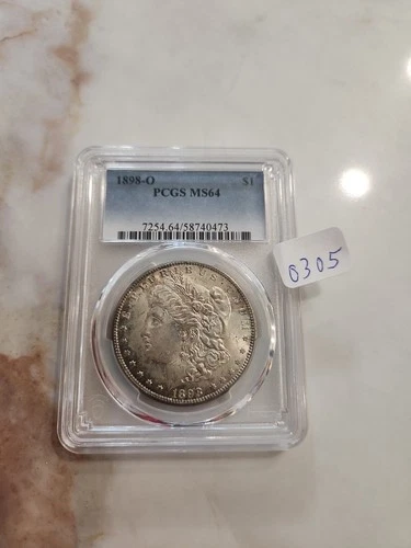 New Listing1898-O MORGAN SILVER $1 PCGS MS64 #0305