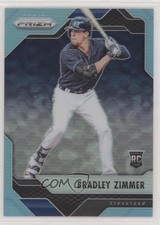 2017 Panini Chronicles Light Blue Prizm 12/299 Bradley Zimmer #14 Rookie RC 7rd