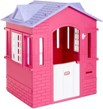 Large Pink Princess Playhouse Cape Cottage Kids Indoor Outdoor Toy House 2+