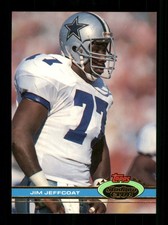 Jim Jeffcoat #77 Dallas Cowboys NFL Topps Stadium Club Trading Card