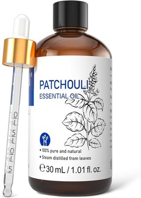 Patchouli Essential Oil Organic, 100% Pure, for Diffuser, Homemade Perfume, Skin