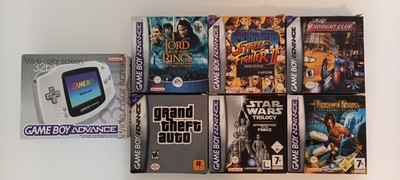 Nintendo Game Boy Advance Weiß Handheld-Spielkonsole mit 6 Top Spielen / OVP
