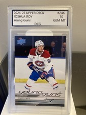 2024-25 Upper Deck Joshua Roy Young Guns Rookie Card MONTREAL CANADIENS. rookie card picture