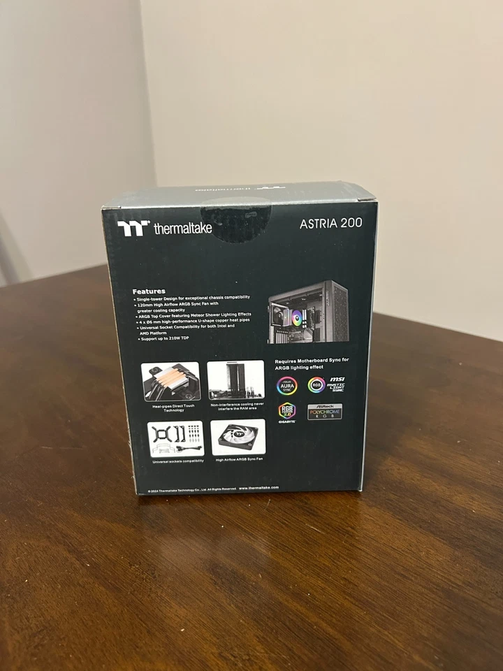 Enfriador CPU Thermaltake ASTRIA 200 ARGB - Compatible con Intel y AMD Foto 3 de 4