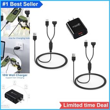 Dog Training Collar Charger 2 Pack USB C Magnetic Y Splitter 18W Adapter 3 ft
