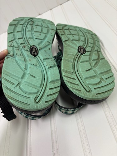 Chaco ZX3 Damen-Sandalen dreifach Riemen aquamarin türkis blau grün Zehenriemen Größe 10 - Bild 7 von 11