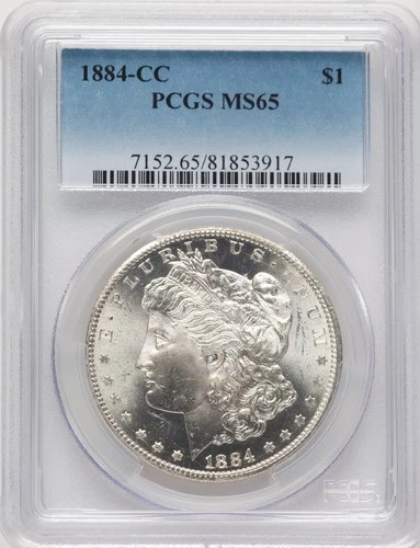 1884-CC Morgan Dollar PCGS MS65