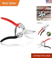 Professional 8-Inch Japanese Pruning Shears with Ergonomic Handle & Safety Lock