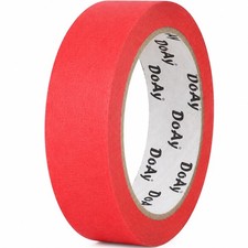 1 Pack Red Painters Tape - Masking Tape 1 Inch Wide - Multi-Surface, Smart Ad...