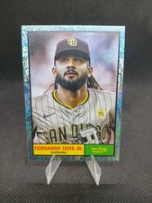 FERNANDO TATIS JR 2024 Topps Archives #63 Aqua Sparkle Foil #/75 Padres
