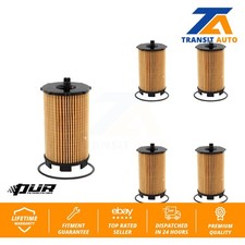 Engine Cartridge Oil Filter (5 Pack) For Audi Q7 S5 A6 Quattro R8 Volkswagen RS5