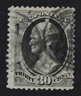 CKStamps: US Stamps Collection Scott#190 30c Hamilton Used Tiny Thin