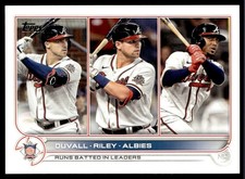 2022 Topps Adam Duvall/Austin Riley/Ozzie Albies Atlanta Braves #181
