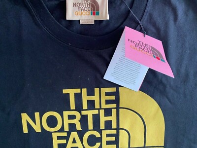 BRAND NEW GUCCI x THE NORTH FACE Logo T-shirt SIZE S OVERSIZE