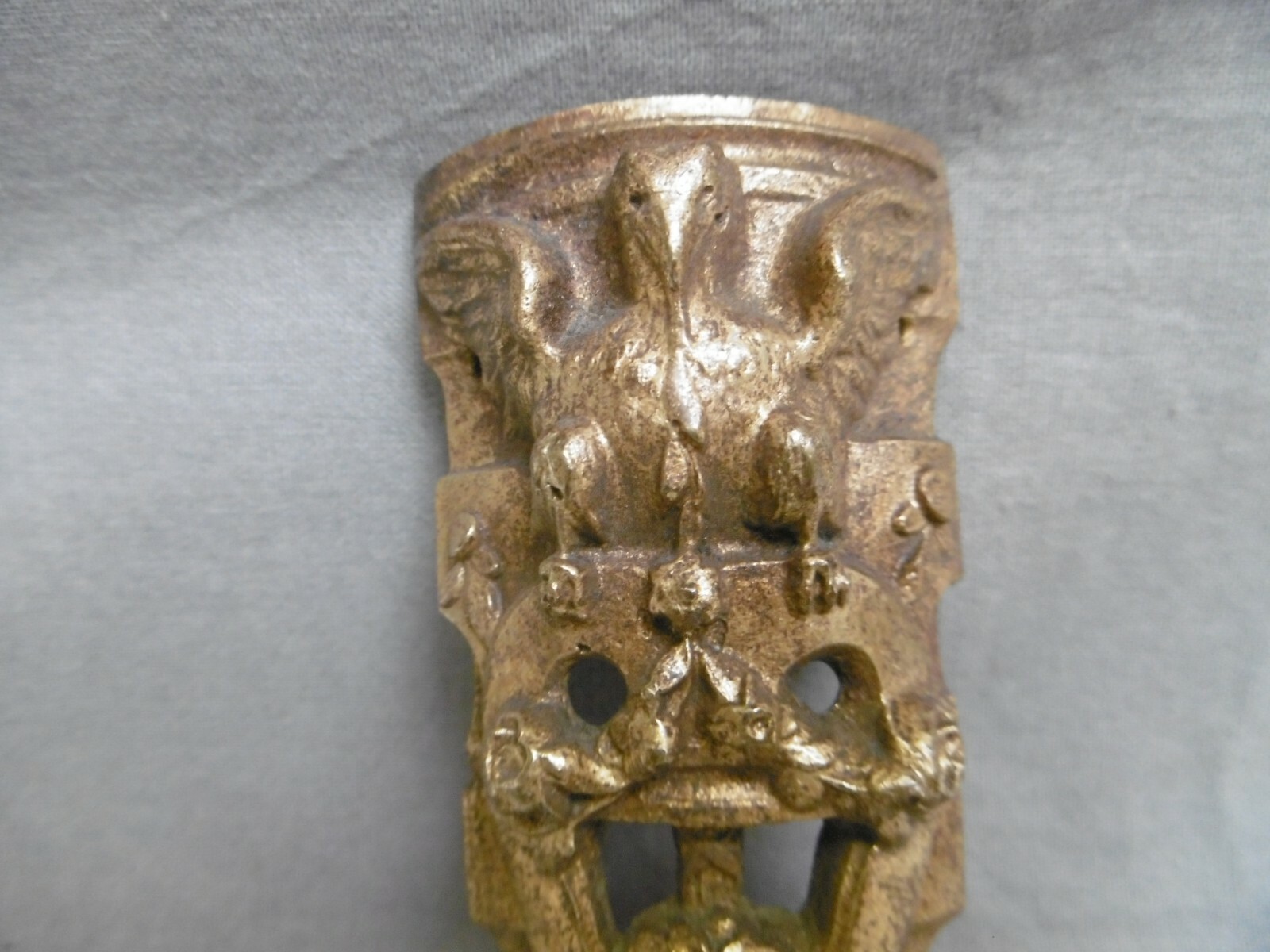 décor en bronze d'ameublement de style Empire H 12 cm (lot de 2) (réf