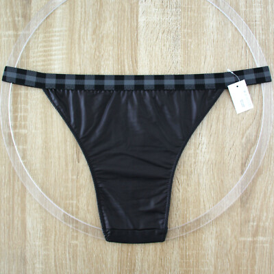 Herren String in Lack Leder Optik - schwarz - Gr. 7 | eBay.de