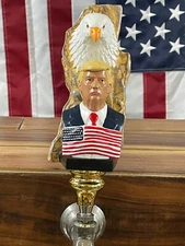 Figural Donald Trump President home bar kegerator beer tap handle USA MAGA 2024