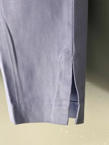 Vtg 50s 60s Girls Pants High Waist Lavender Cotton Shorts Side Metal Zip NOS 24 - Picture 5 of 11