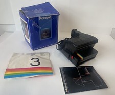 Polaroid 600 One Step Close Up Instant Film Camera With Box And Paperwork