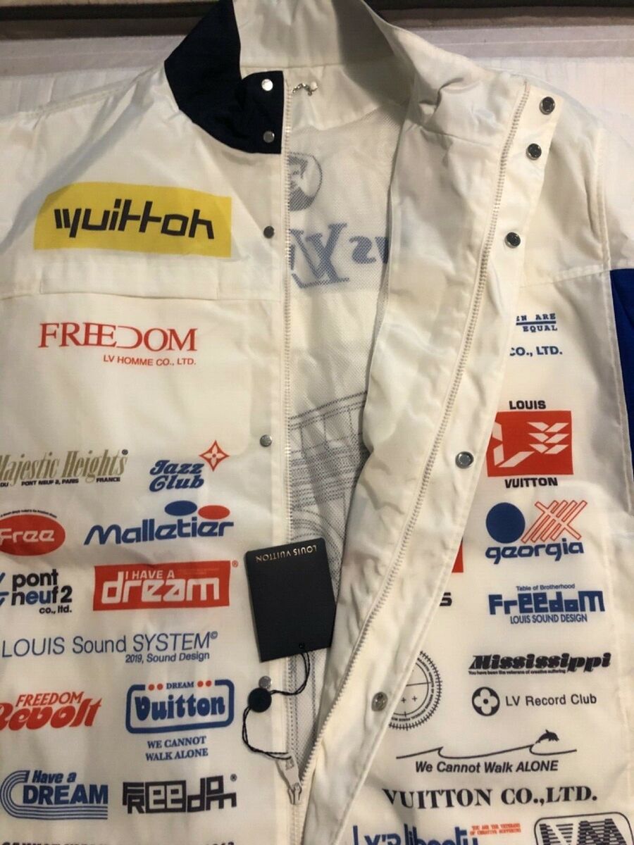 Louis Vuitton By Virgil Abloh Race Track Jacket, 54 Mens 2X Louis Vuitton By Virgil Abloh Race Track Jacket, 54 Mens 2X