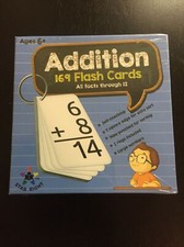 Star Right Education Addition Flash Cards 0-12 All Facts-169 Cards w/2 Rings
