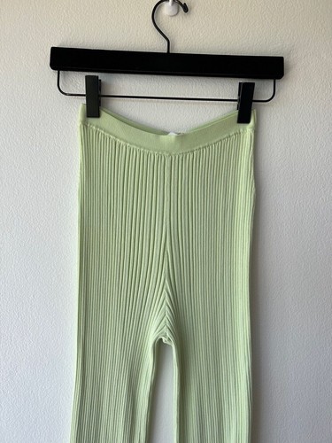 New dion lee womens float rib pant knit knitted rib small s 8 mint green - Bild 2 von 6
