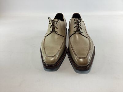 Mens Emilio Franco Avorio Lucido Pellame Vitelli Crust Shoes Made
