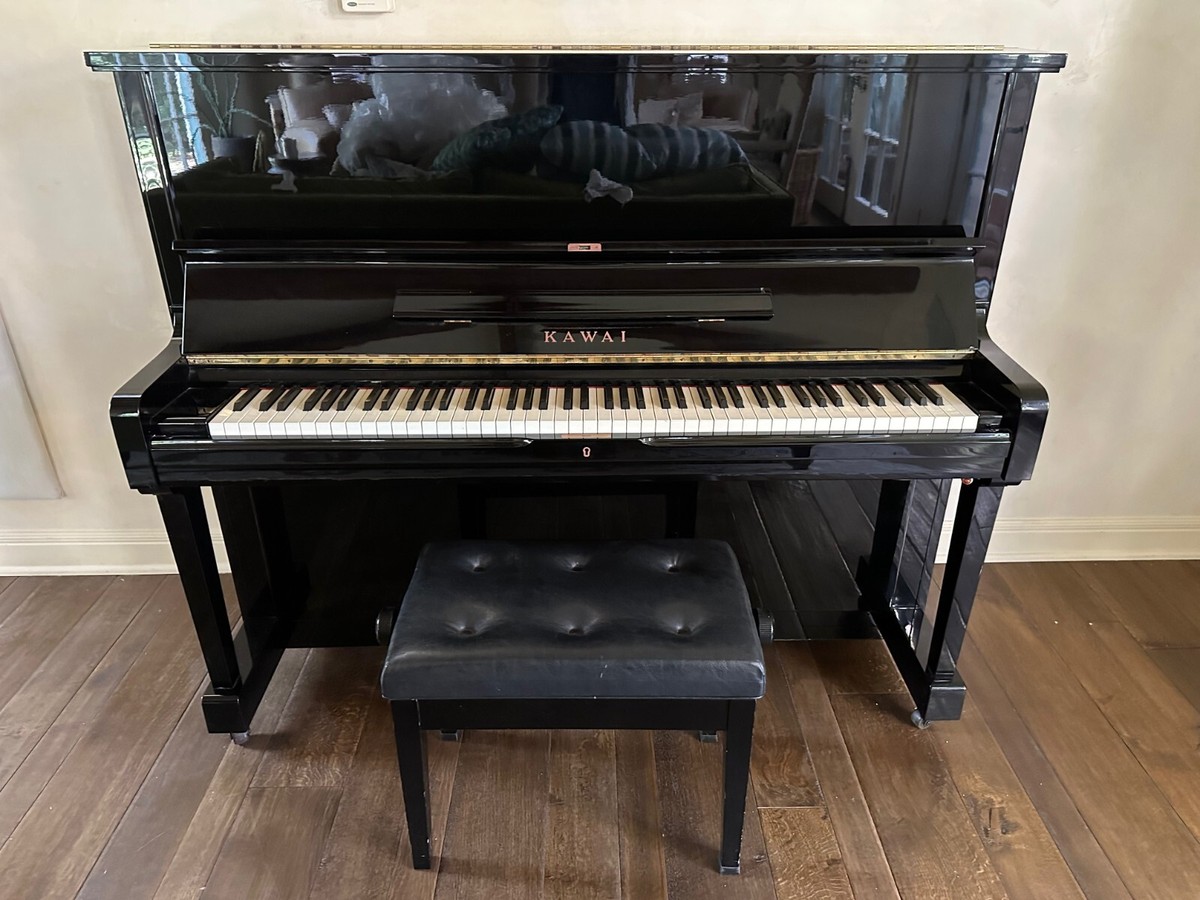 1993 Kawai NS-20A upright Ebony Polish piano, Exceptional
