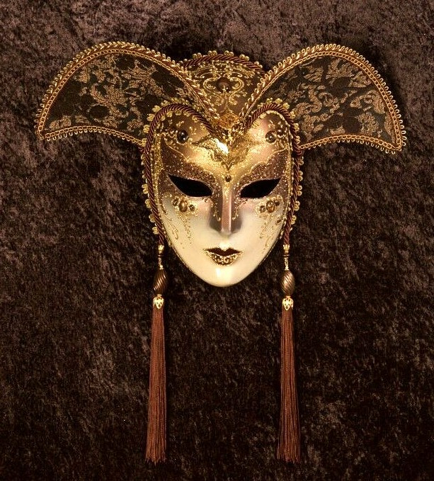 Casanova Silver Masquerade Mask For Men And Wall Made In Italy | eBay