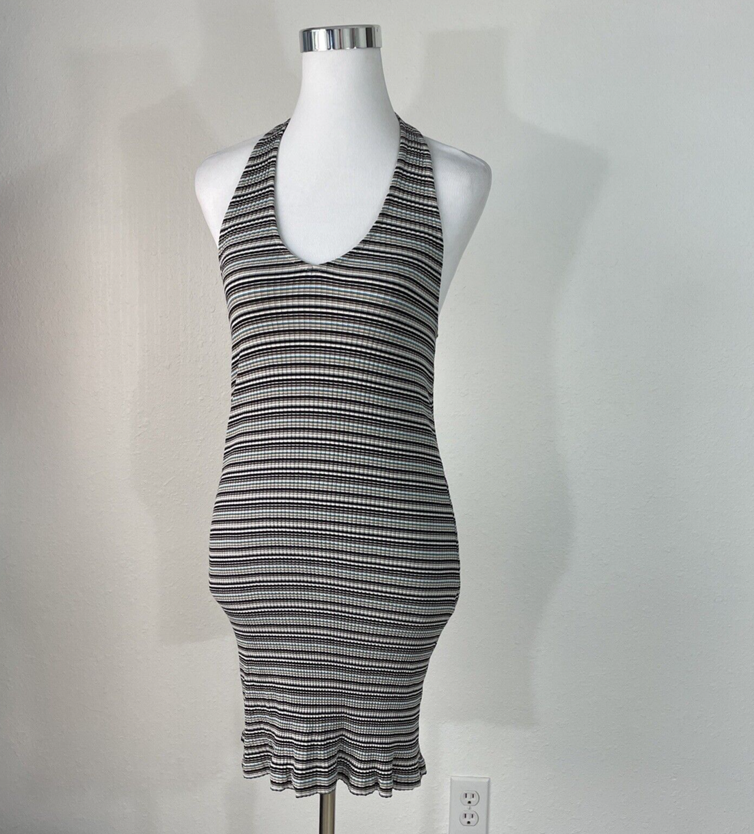 American Eagle Outfitter Halter Top Summer Dress Women S Black Gray Blue Stretch | eBay American Eagle Outfitter Halter Top Summer Dress Women S Black Gray Blue Stretch | eBay