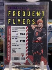 2020-21 Hoops #12 Zach LaVine Frequent Flyers Purple Explosion 5T