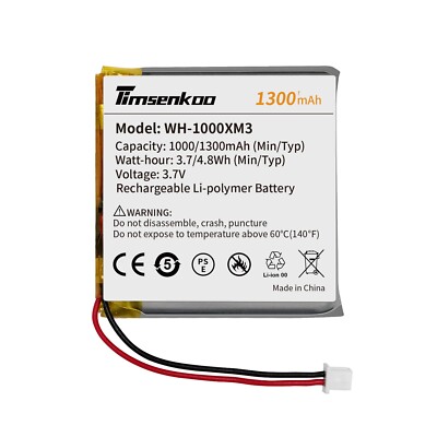 New Battery LIS1662HNPC for Sony WH-1000XM3 WH-1000XM4 XB900N CH710N Headset