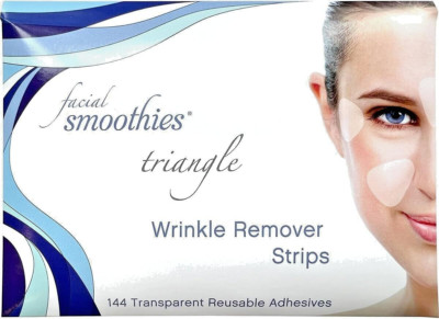 New Facial Smoothies TRIANGLE Wrinkle Remover Strips, 144 anti wrinkle patches